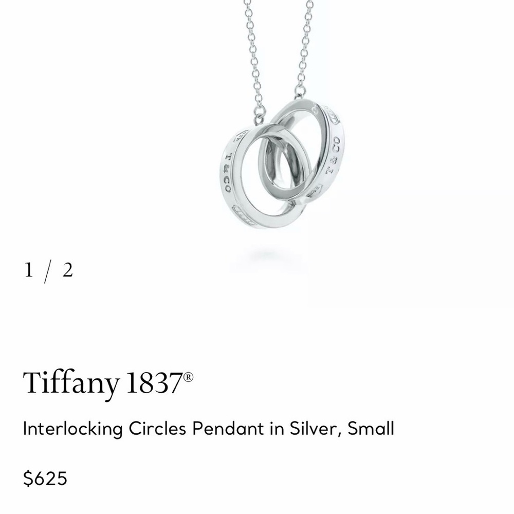 Tiffany & Co. Interlocking Circles Pendant in Silver - Picture 8 of 11
